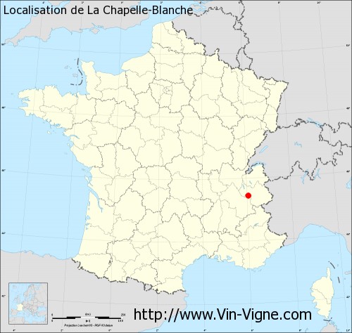 Carte de La Chapelle-Blanche